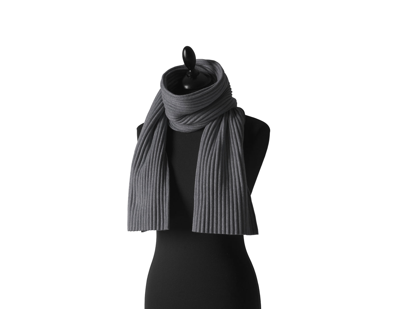 Pleece Short Scarf by Design House Stockholm - Dark Grey