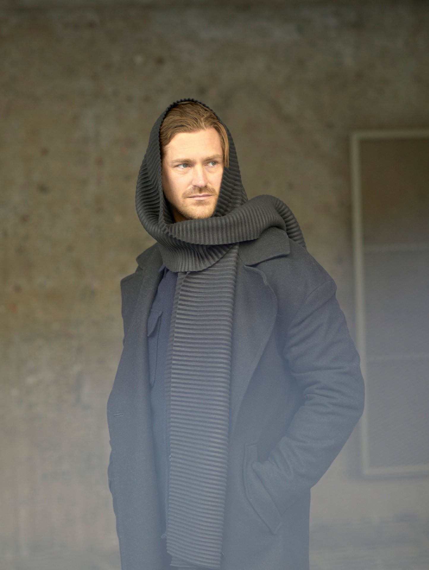 Pleece Long Scarf by Design House Stockholm - Black