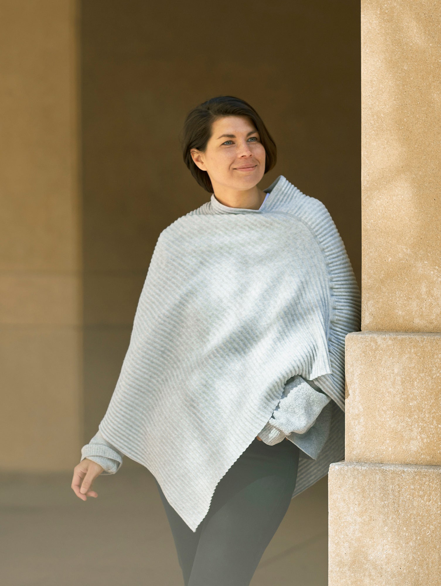 Pleece Short Poncho by Design House Stockholm