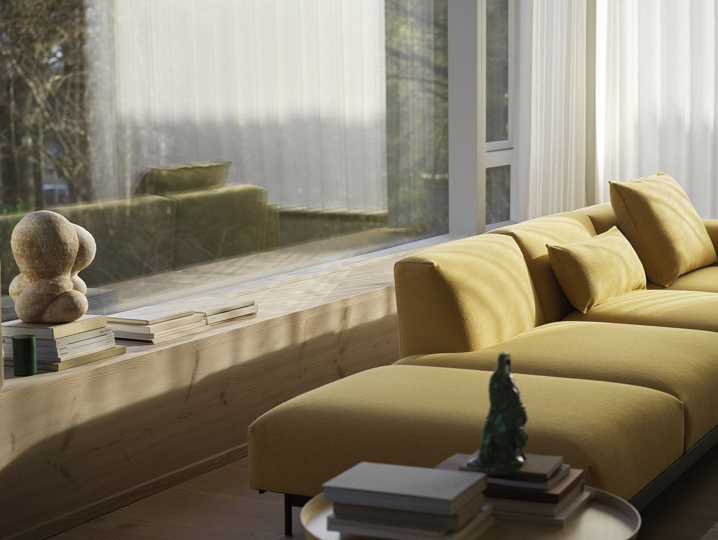 In Situ 4-Seater Modular Sofa by Muuto - Configuration 2 / Hallingdal 407