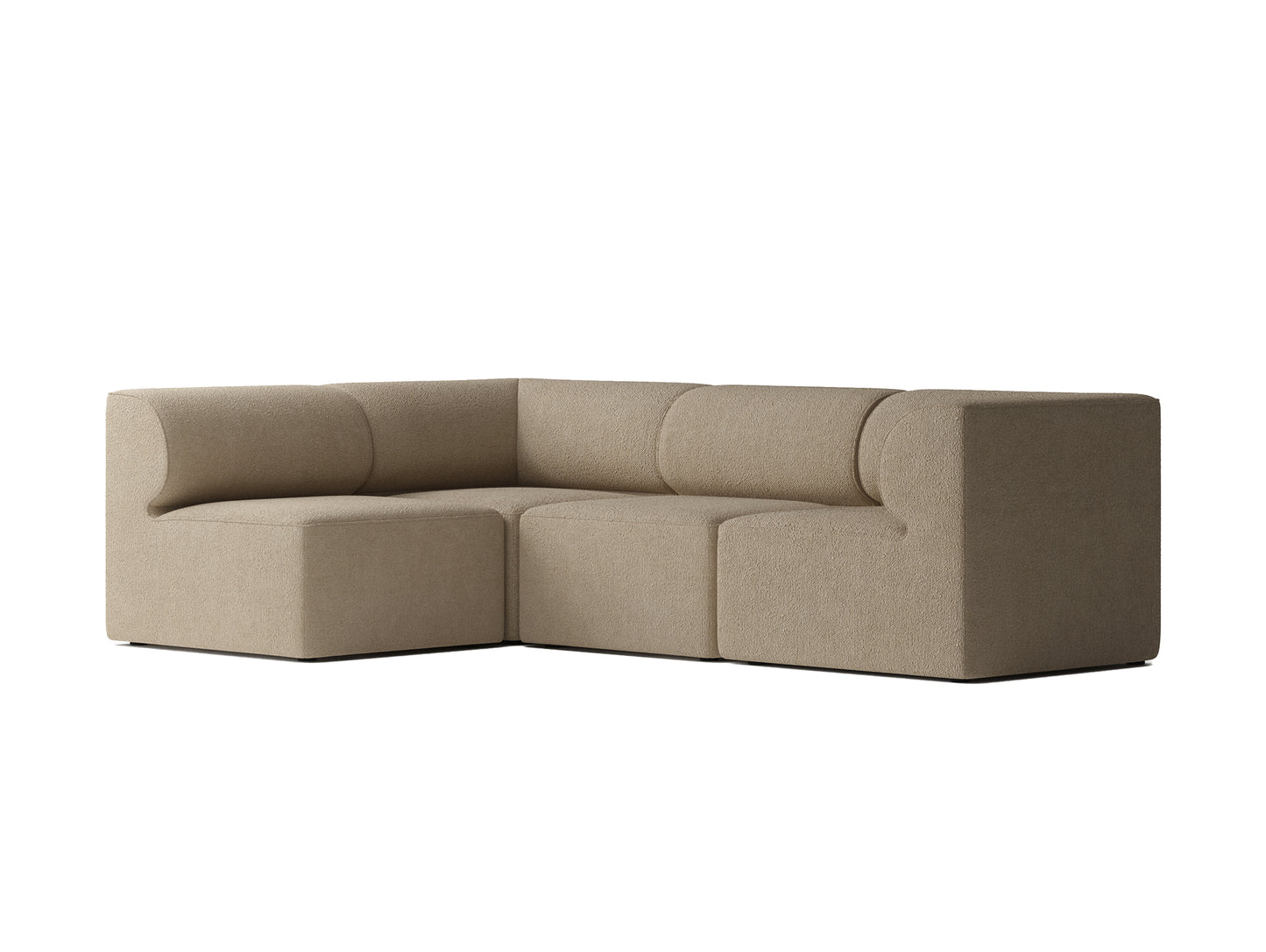 Eave 4-Seater Corner Modular Sofa 86 - Left Section / boucle 04