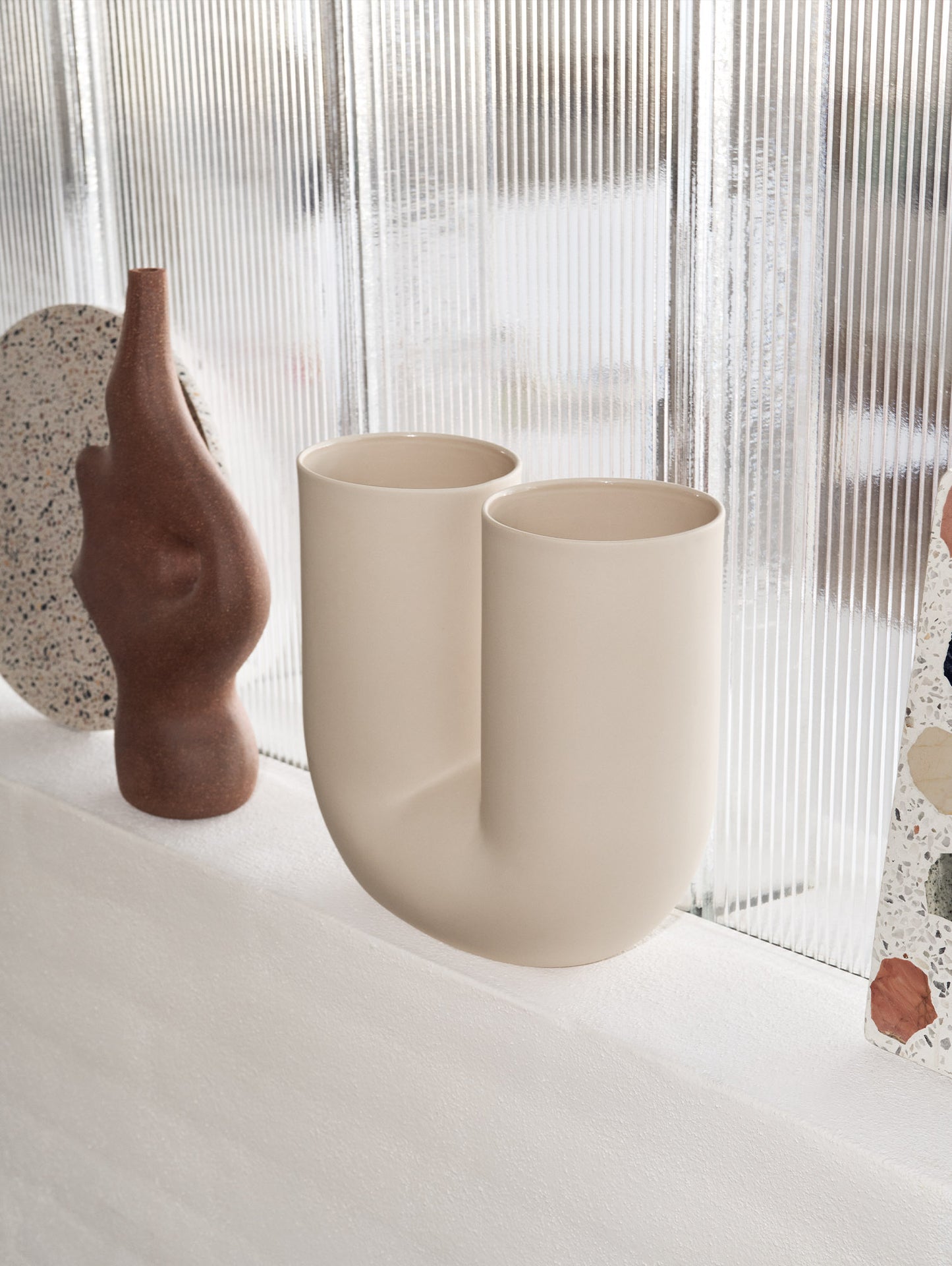 Kink Vase by Muuto - Sand