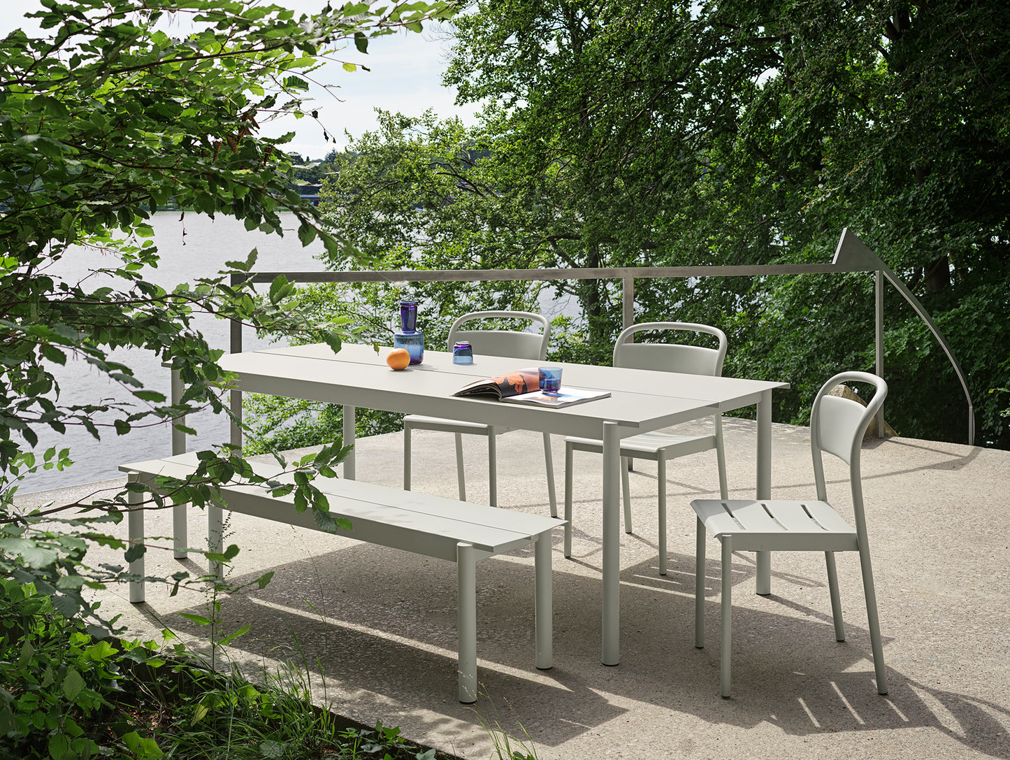 Linear Side Chair in Grey by Muuto