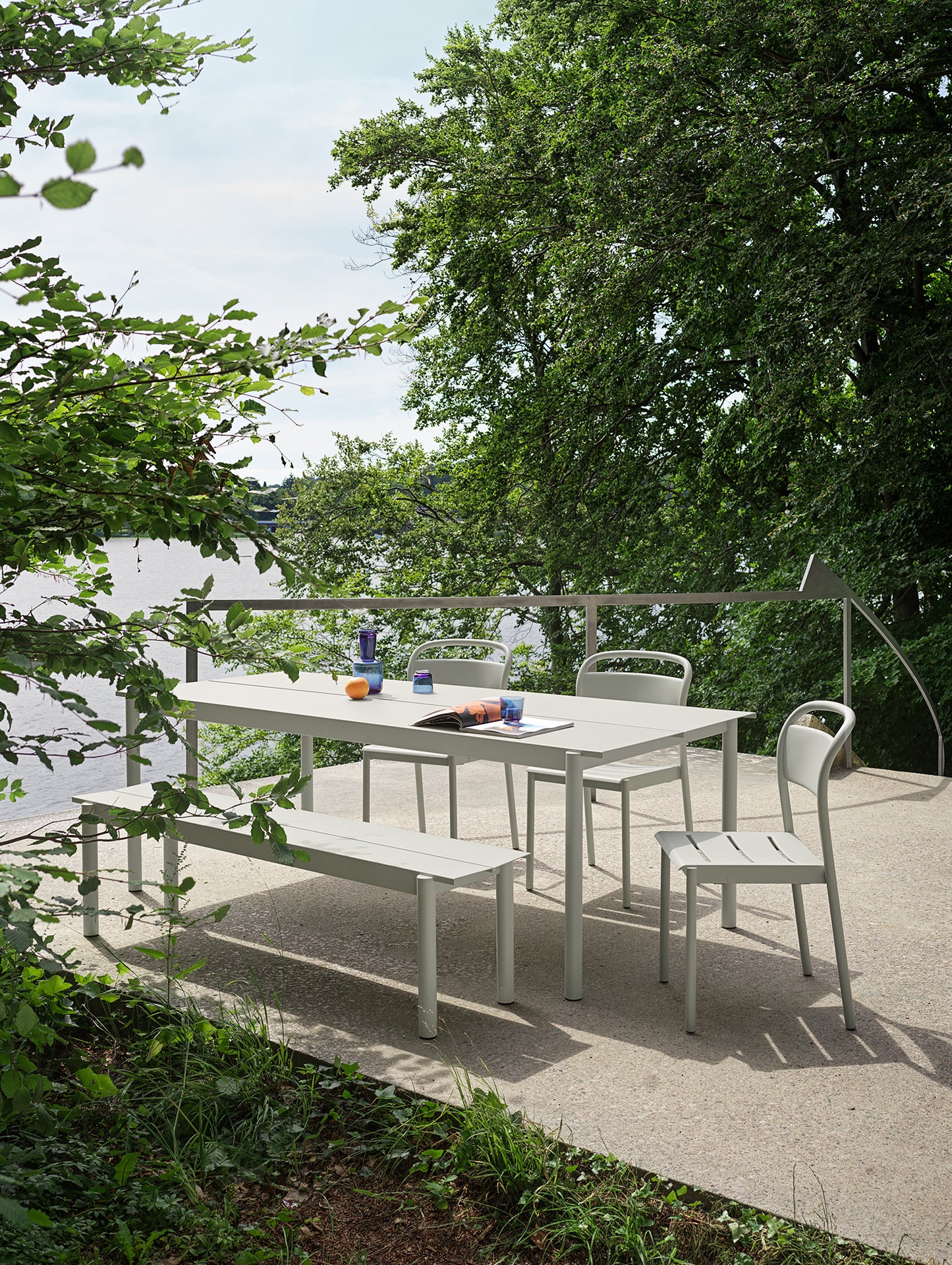 Linear Side Chair in Grey by Muuto