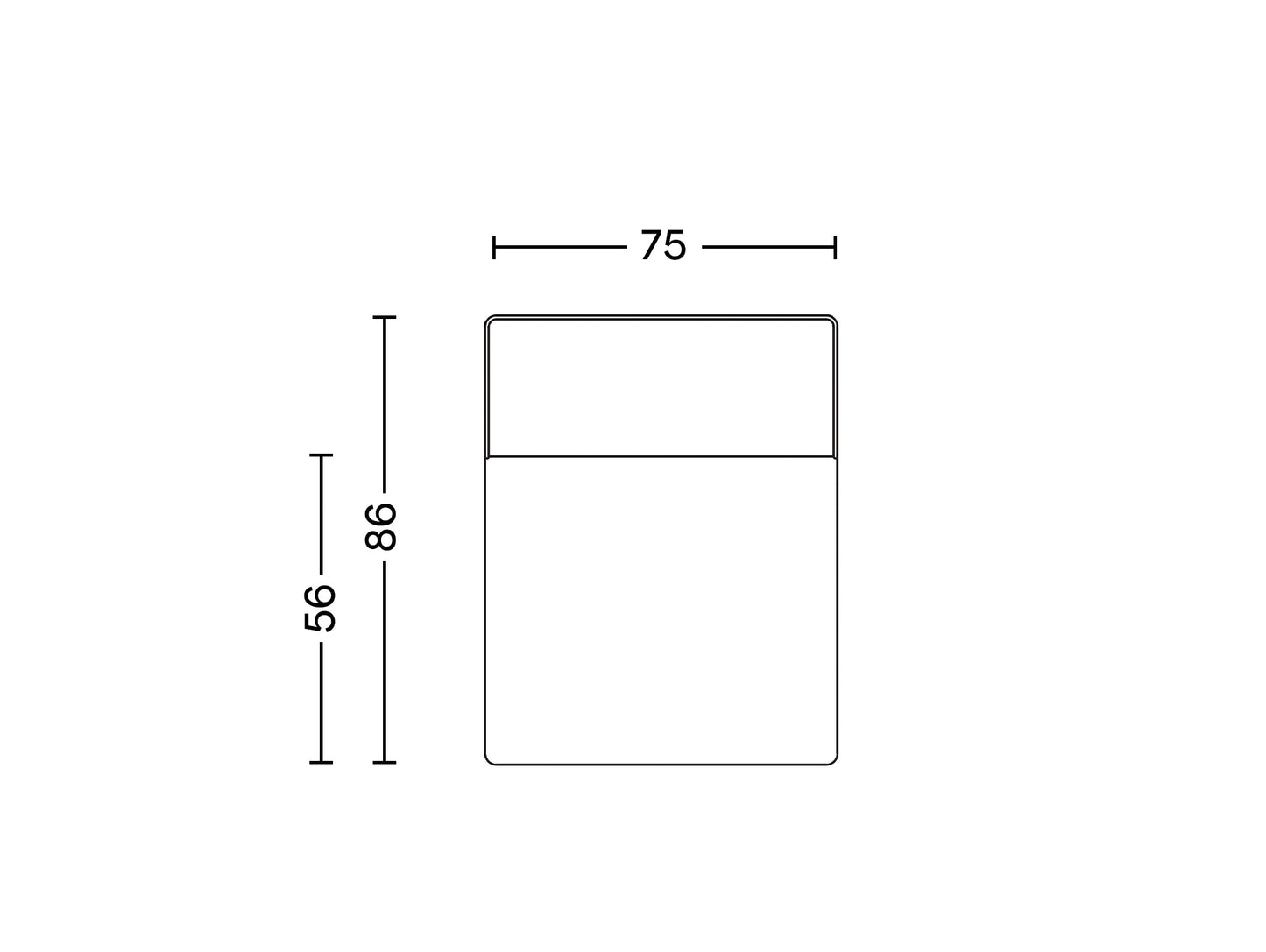 Eave Modular Sofa 86 - Group 3 : Open Section