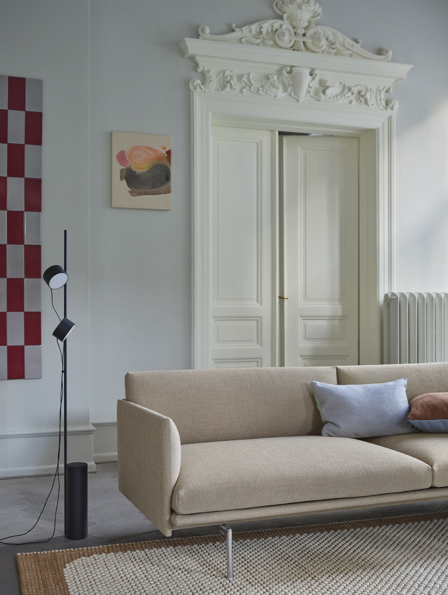 Large Burnt Orange Pebble Rug by Muuto