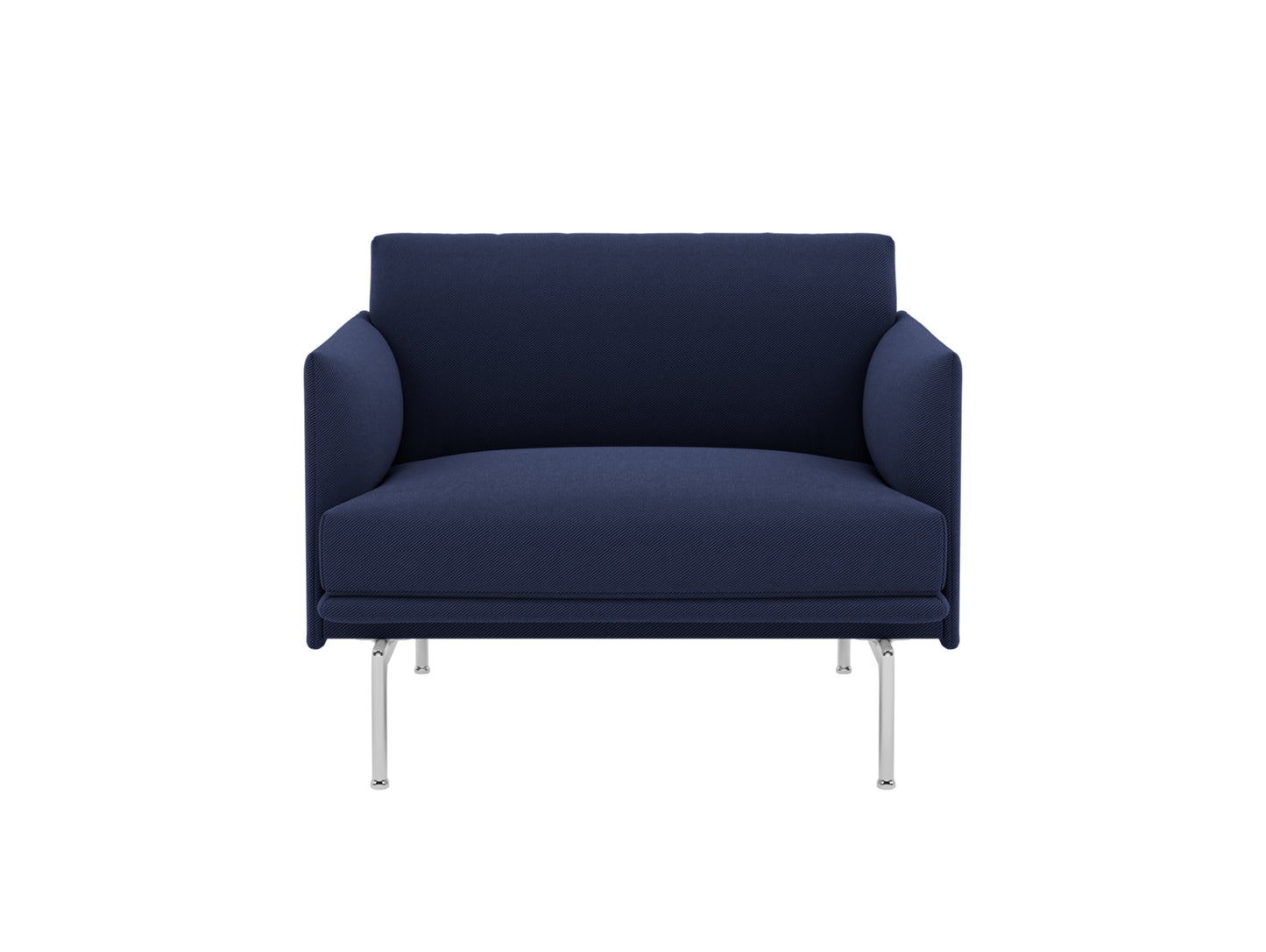 Outline Chair by Muuto - Aluminium Base / Twill Weave 780