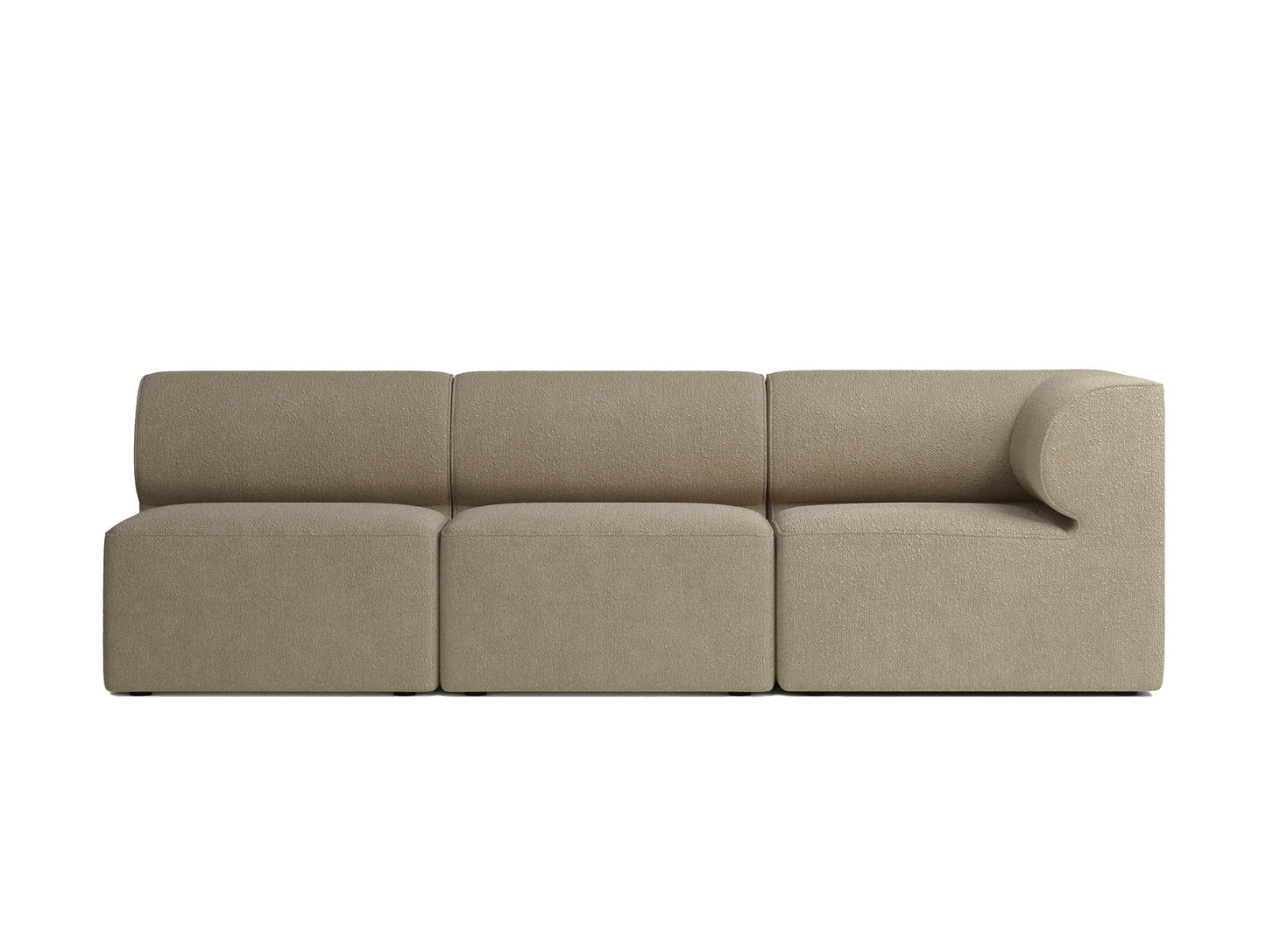 Eave 3-Seater Right Corner Modular Sofa 86 by Menu - UK Boucle 04 beige