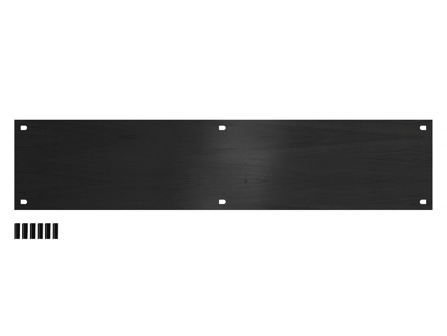 Moebe Shelf 162 x 35 cm - Double width shelf - in Black Painted Oak