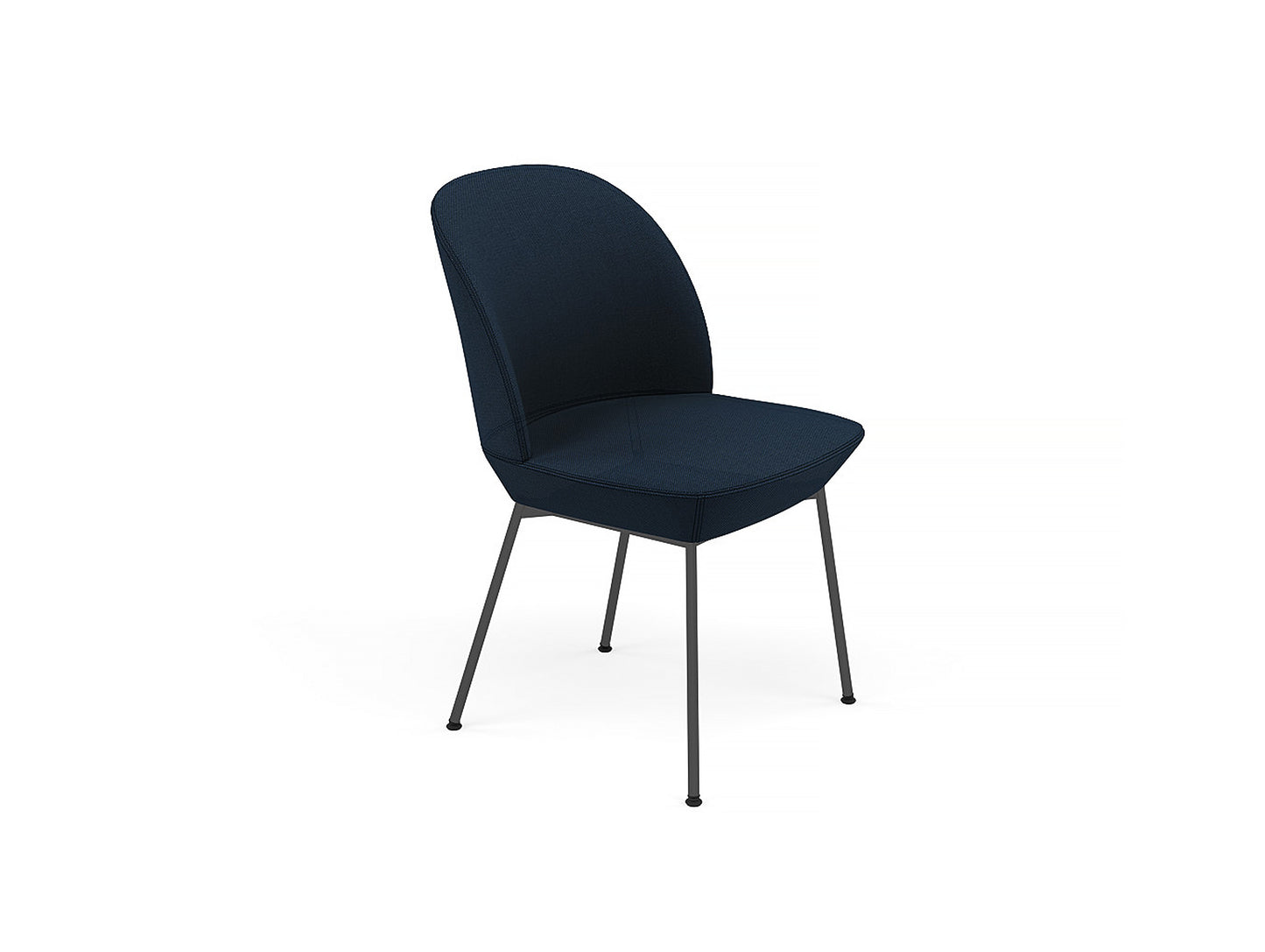 Oslo Side Chair by Muuto - Steelcut Trio 796 / Black Steel Base