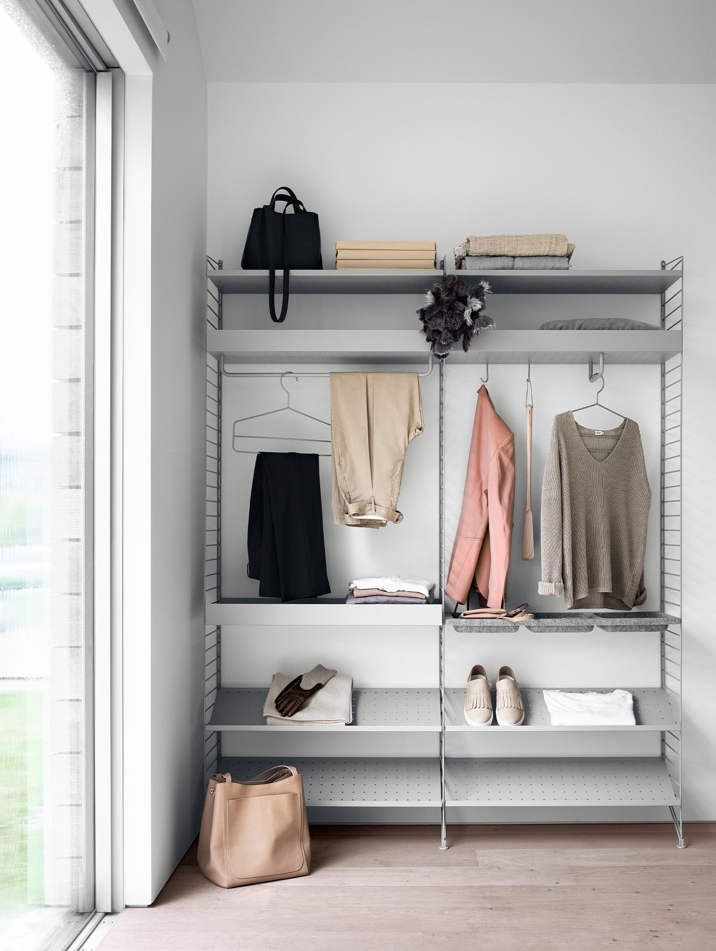 Bedroom Combination by String - grey