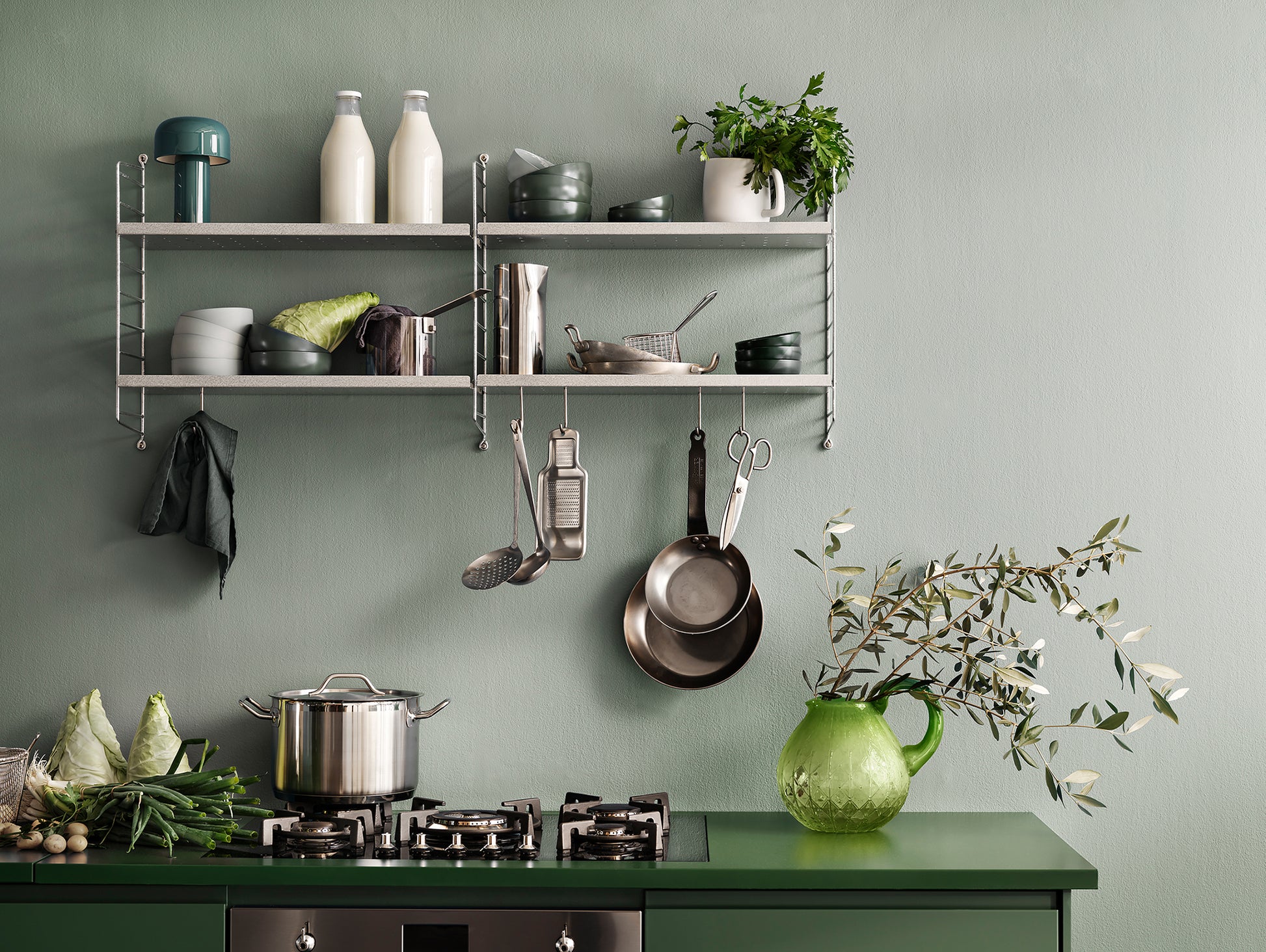 String  Metal Shelves - Galvanised