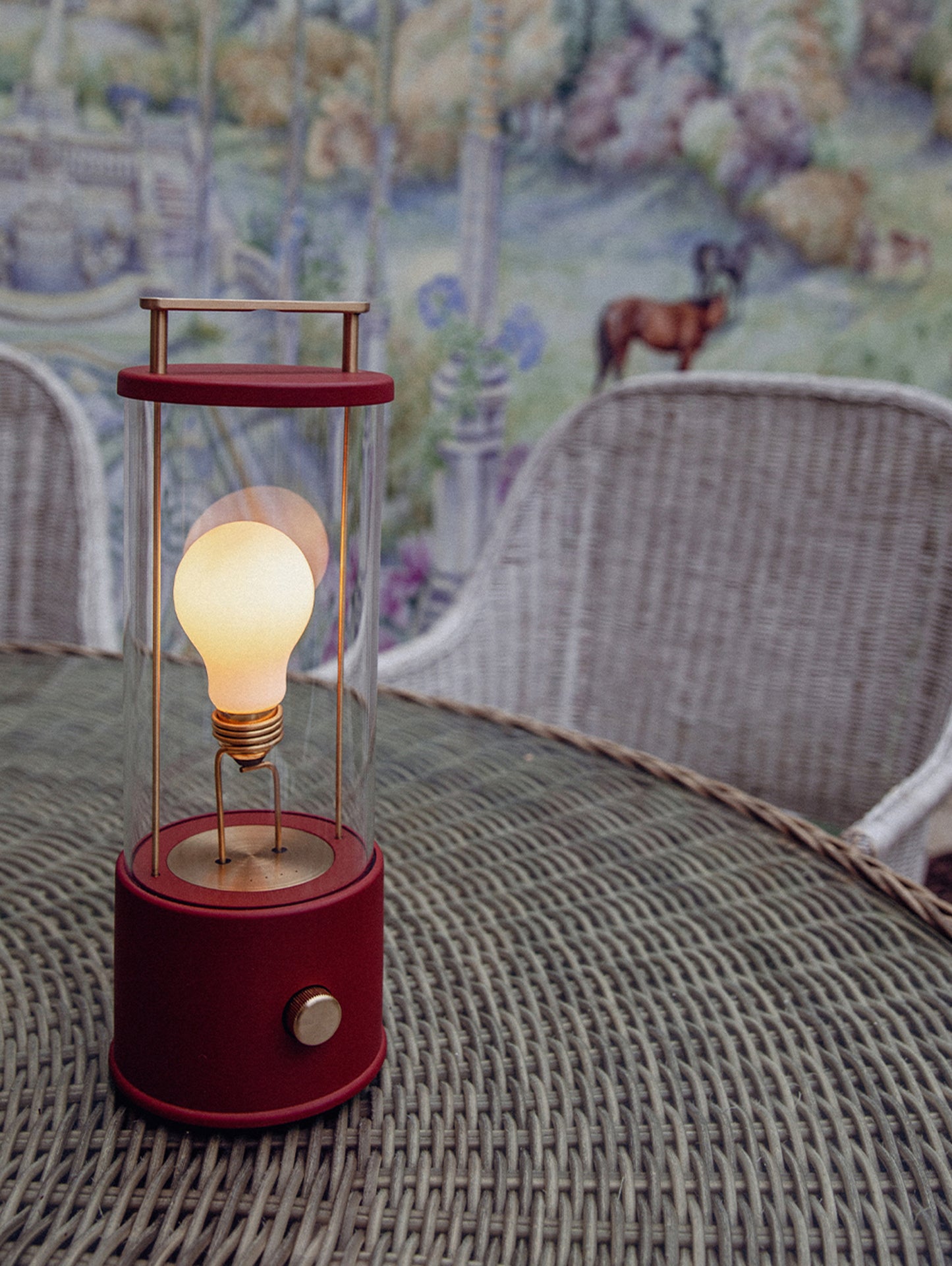 The Muse Portable Lamp in Pomona Red by Tala