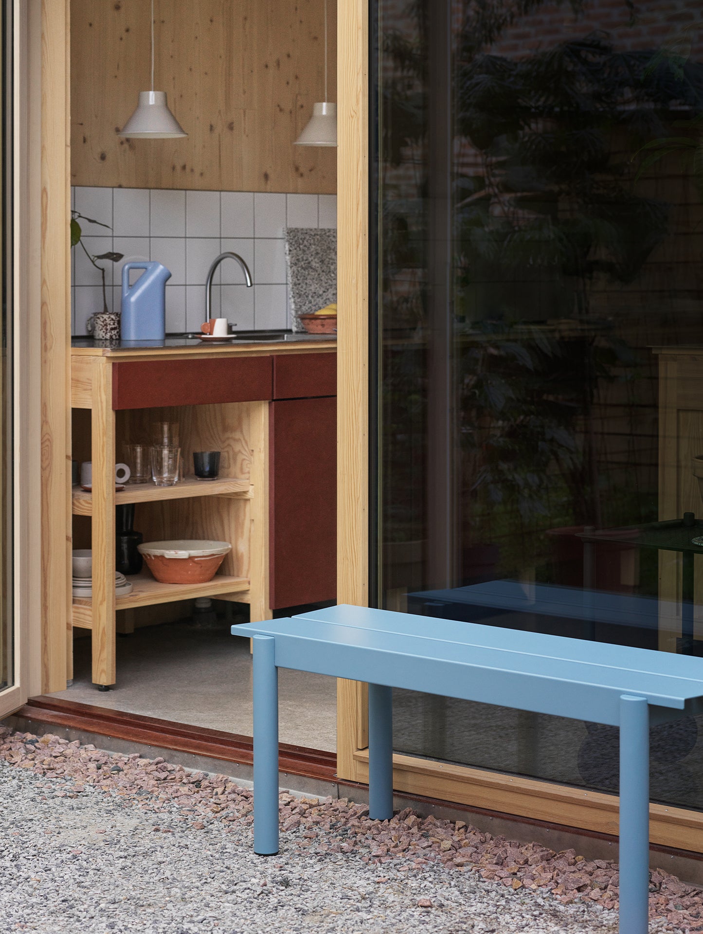 Muuto Linear Bench 110cm - Pale Blue