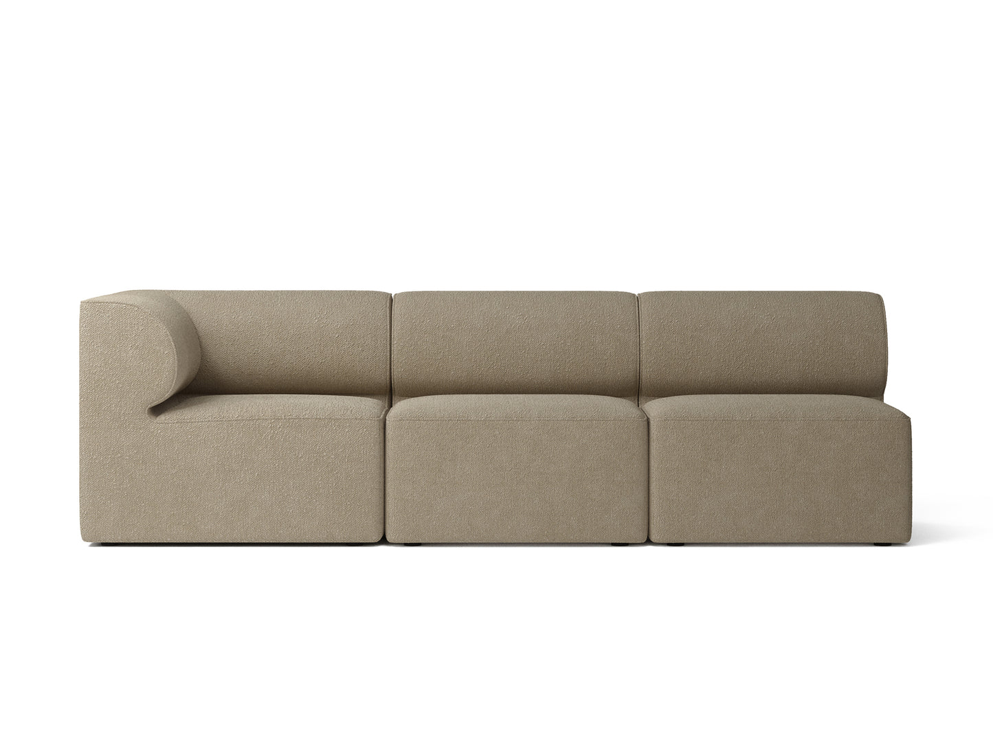 Eave 3-Seater Left Corner Modular Sofa 86 by Menu - UK Boucle 04 beige