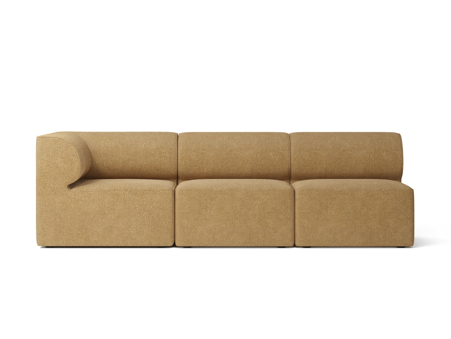 Eave 3-Seater Left Corner Modular Sofa 86 by Menu - UK Boucle 05 gold