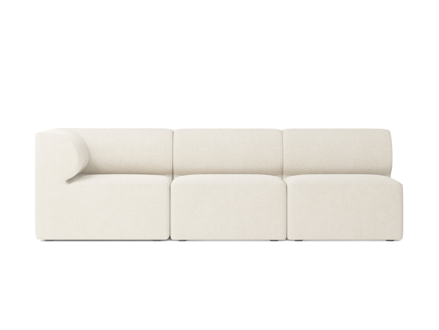 Eave 3-Seater Left Corner Modular Sofa 86 by Menu - UK Boucle 24 lana