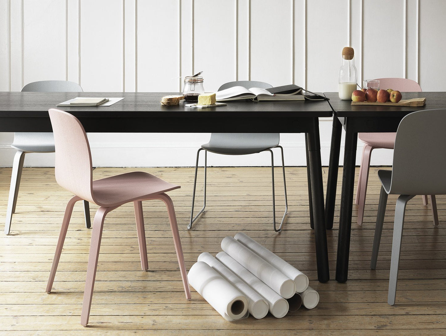 Visu Chair Wood Base - Set of 2