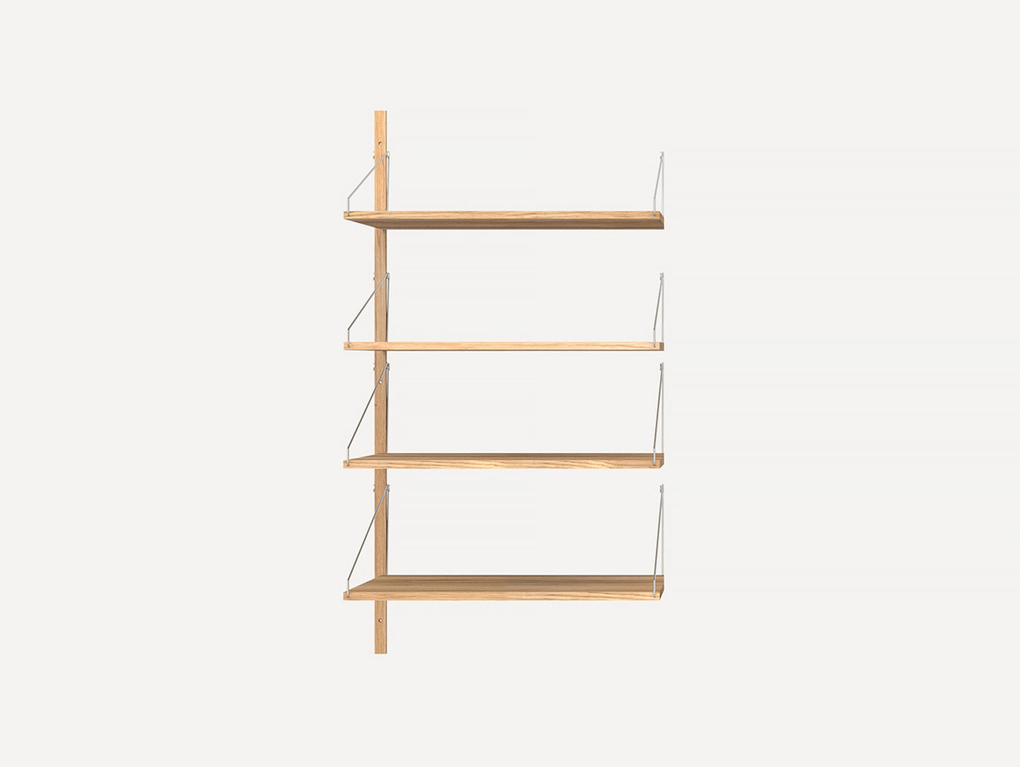 Shelf Library H1148 W60 Add-on in Natural Oiled Oak by Frama