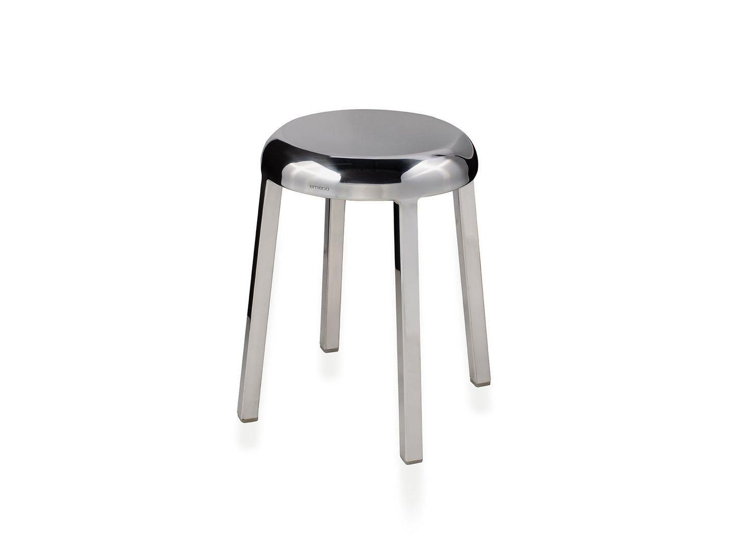 Za Small Stool by Emeco - Hand Polished Aluminium