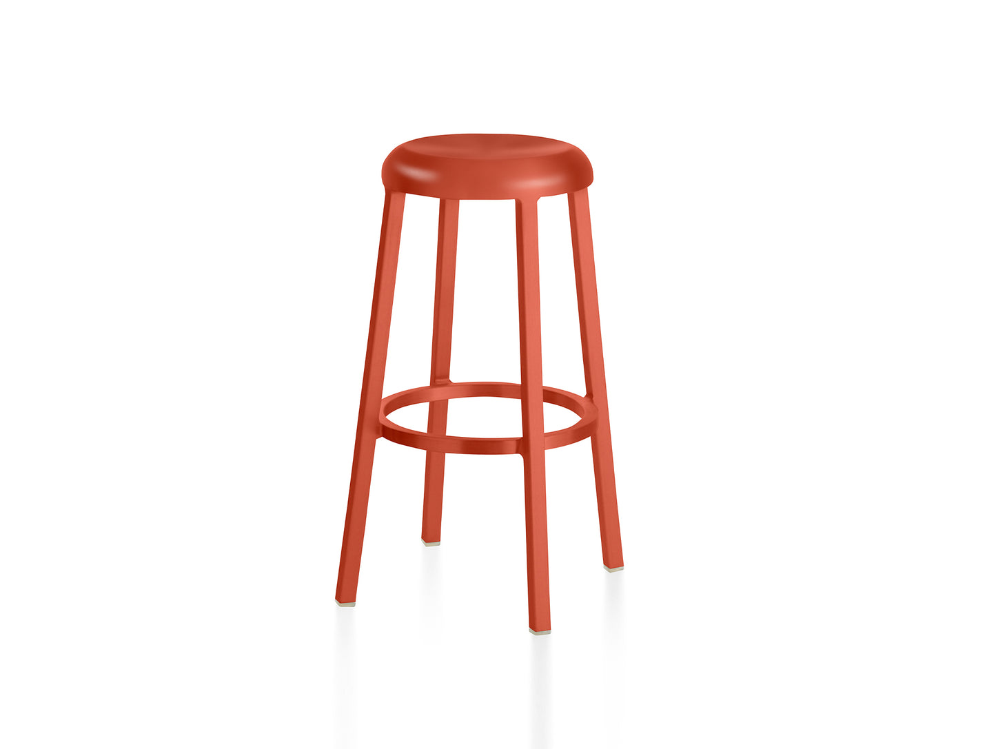 Za Bar Stool by Emeco - Coral Orange