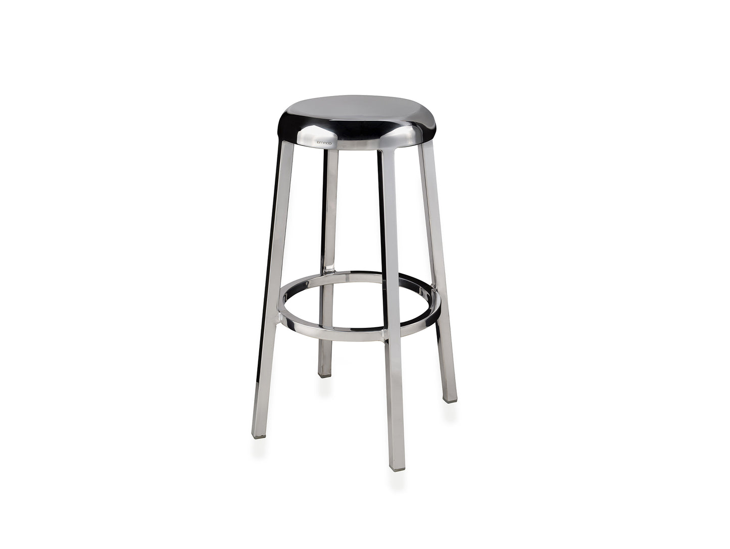 Za Bar Stool by Emeco - Polished Aluminium