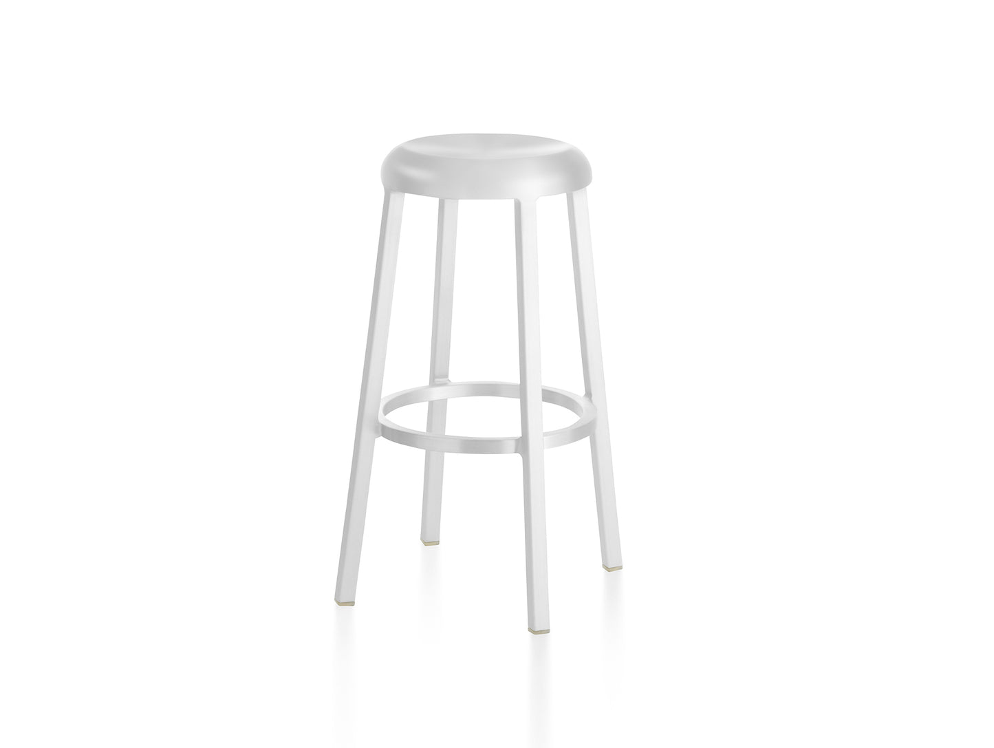 Za Bar Stool by Emeco - White Grey