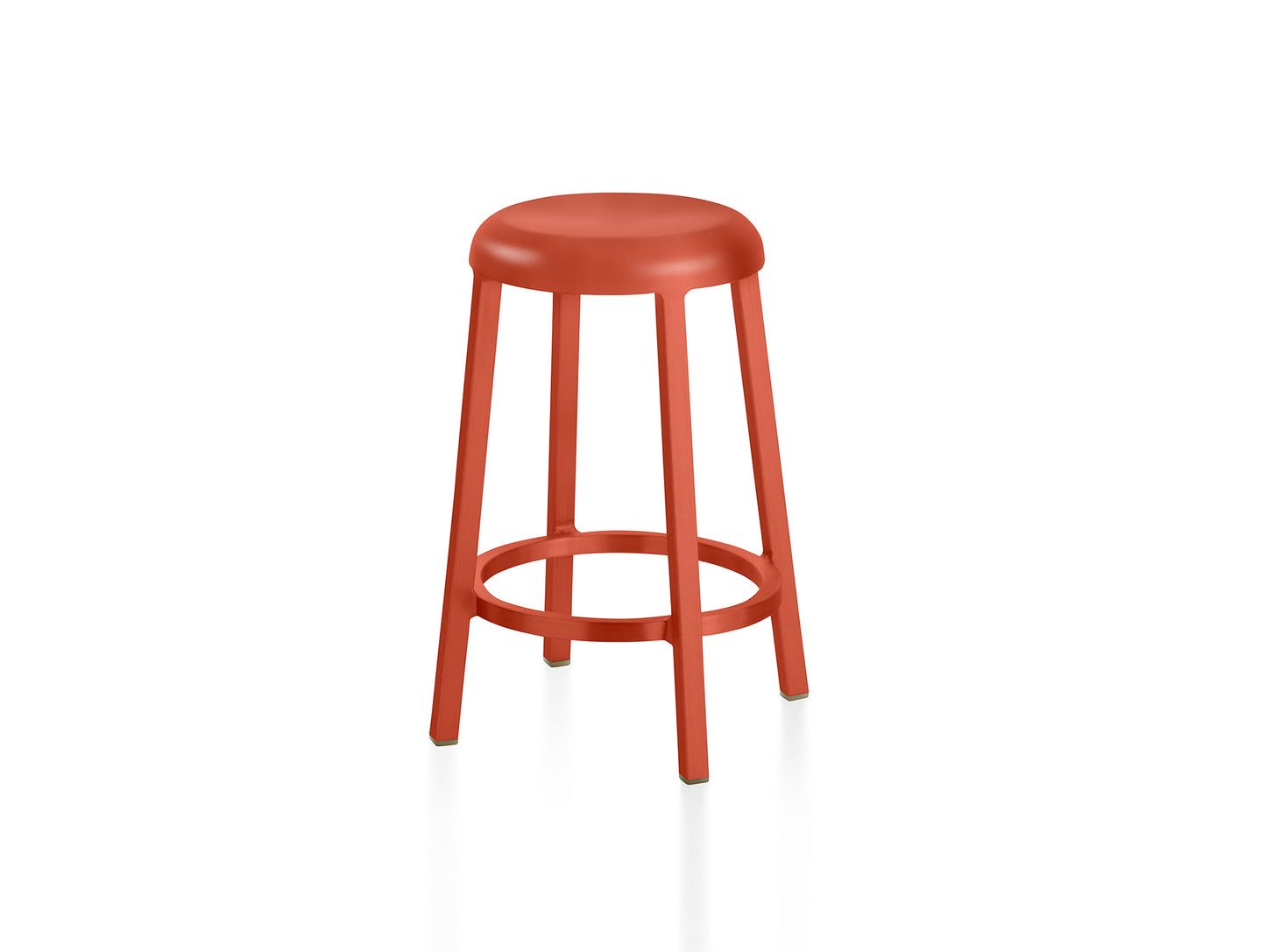 Za Counter Stool by Emeco - Coral Orange