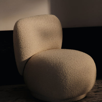 Rico Piccolo Lounge Chair by Ferm Living - Nordic Boucle Off White