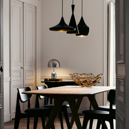 Beat Tall LED Pendant Light by Tom Dixon - Black