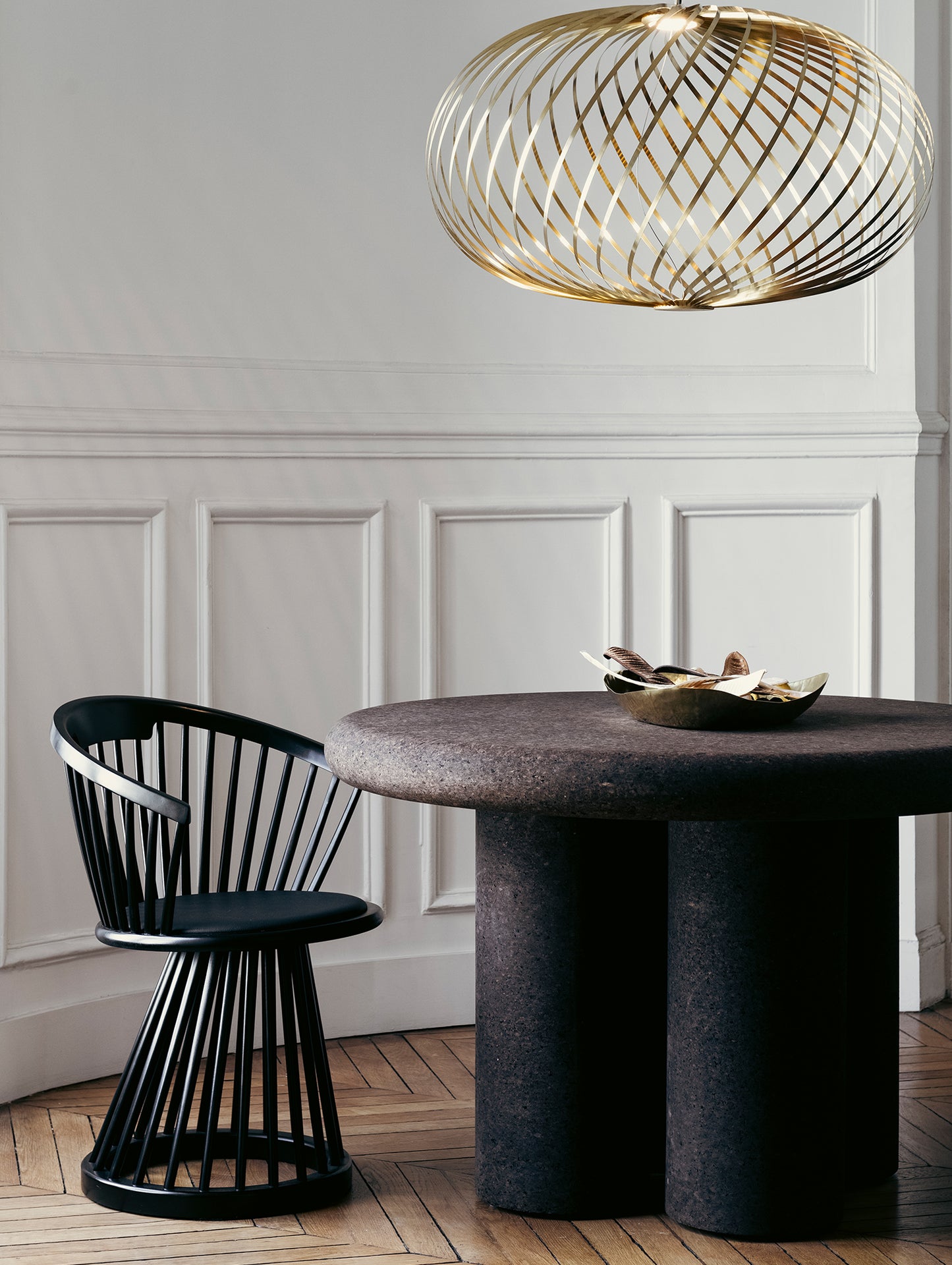 Fan Dining Chair by Tom Dixon - Black Stained Ash