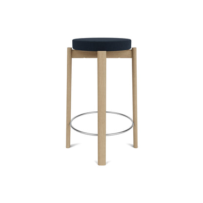 Passage Bar/Counter Stool Upholstered by Audo Copenhagen - Counter Stool / Oak Base / Vidar 786