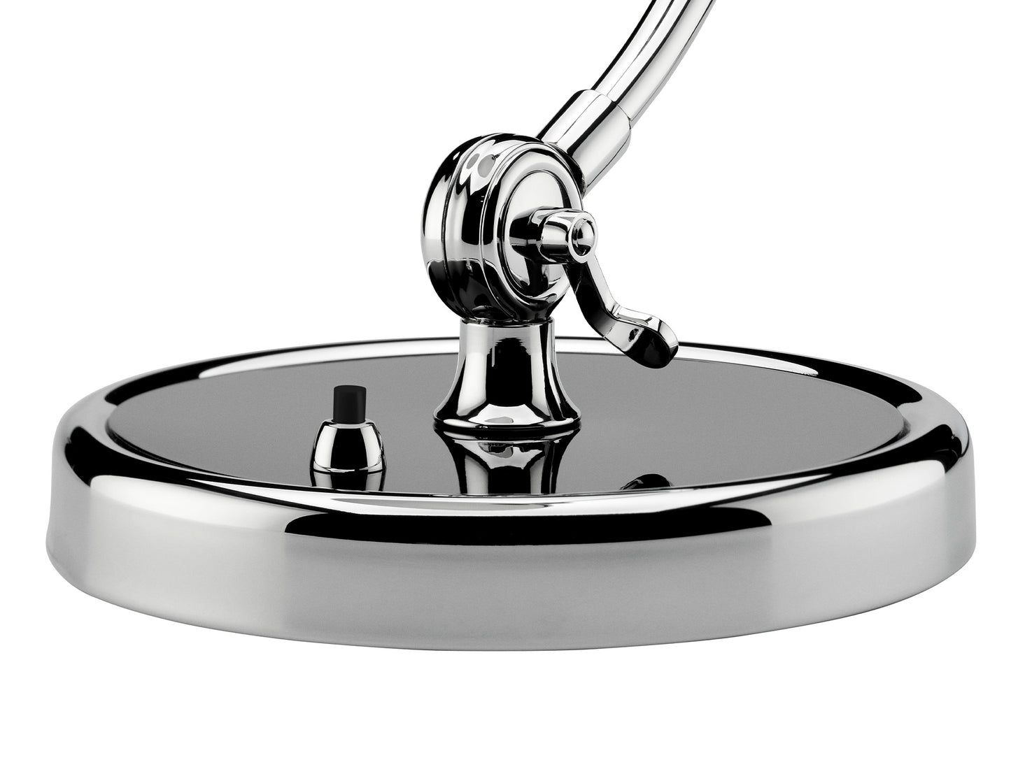 Kaiser Idell Luxus Table Lamp by Fritz Hansen - High Gloss Black Shade with Chrome Base