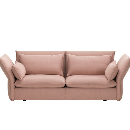 Mariposa 2.5-Seater Sofa by Vitra -Dumet 10 Pale Rose Beige (F80)