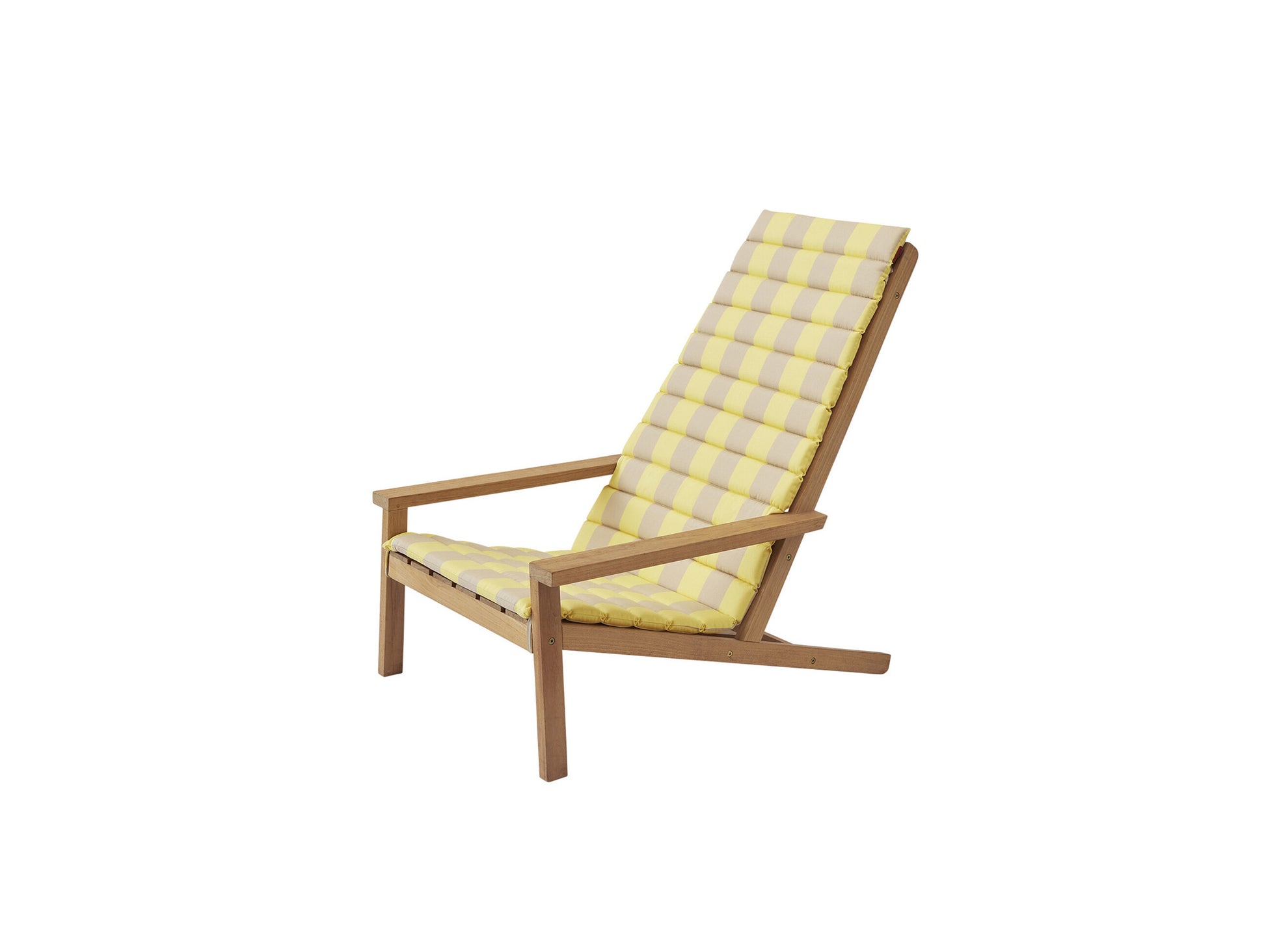 Between Lines Deck Chair Cushion by Fritz Hansen - Lemon / Sand Stripe