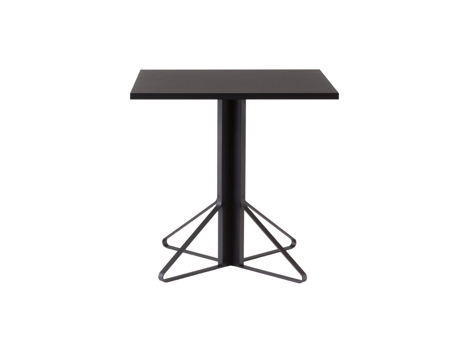 Kaari Table Square by Artek - Linoleum Black Tabletop / Black Lacquered Oak Base