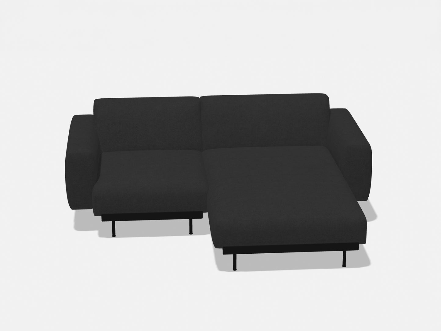 In Situ 2-Seater Modular Sofa by Muuto - Configuration 4 / Fiord 2 0191