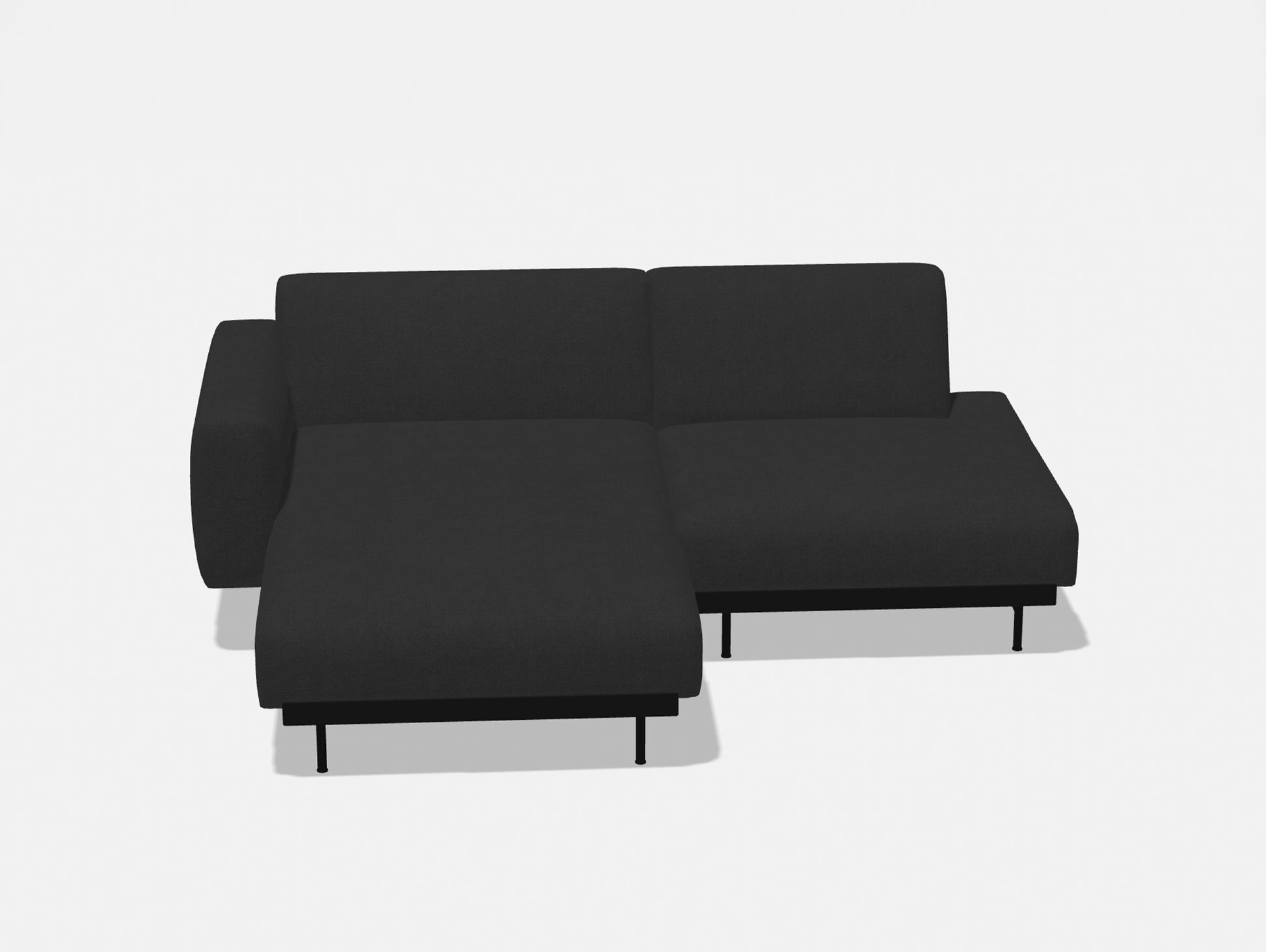 In Situ 2-Seater Modular Sofa by Muuto - Configuration 6 / Fiord 2 0191