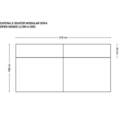 Catena 2-Seater Modular Sofa