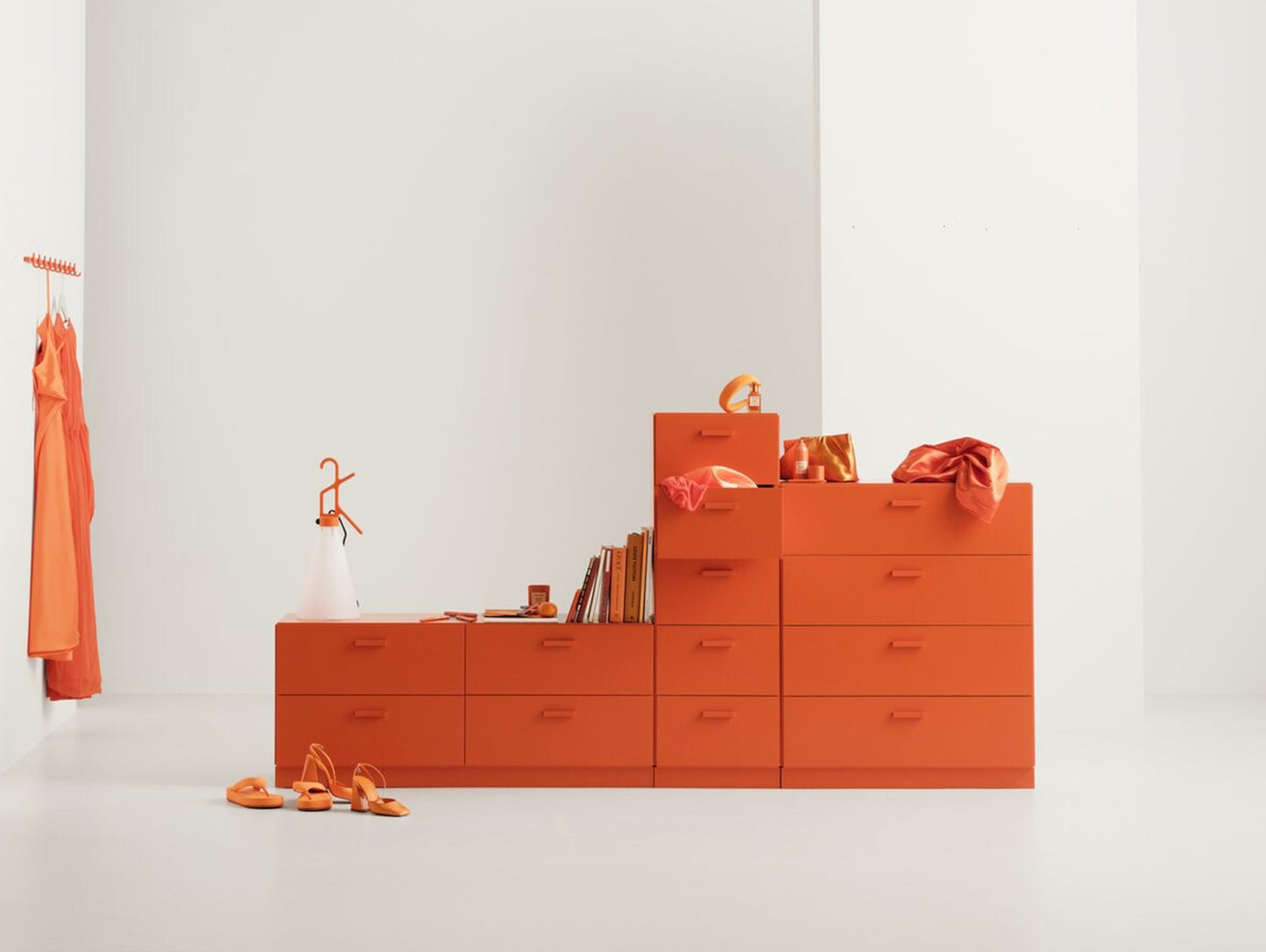 Relief Drawer with Legs- Low by String - Orange