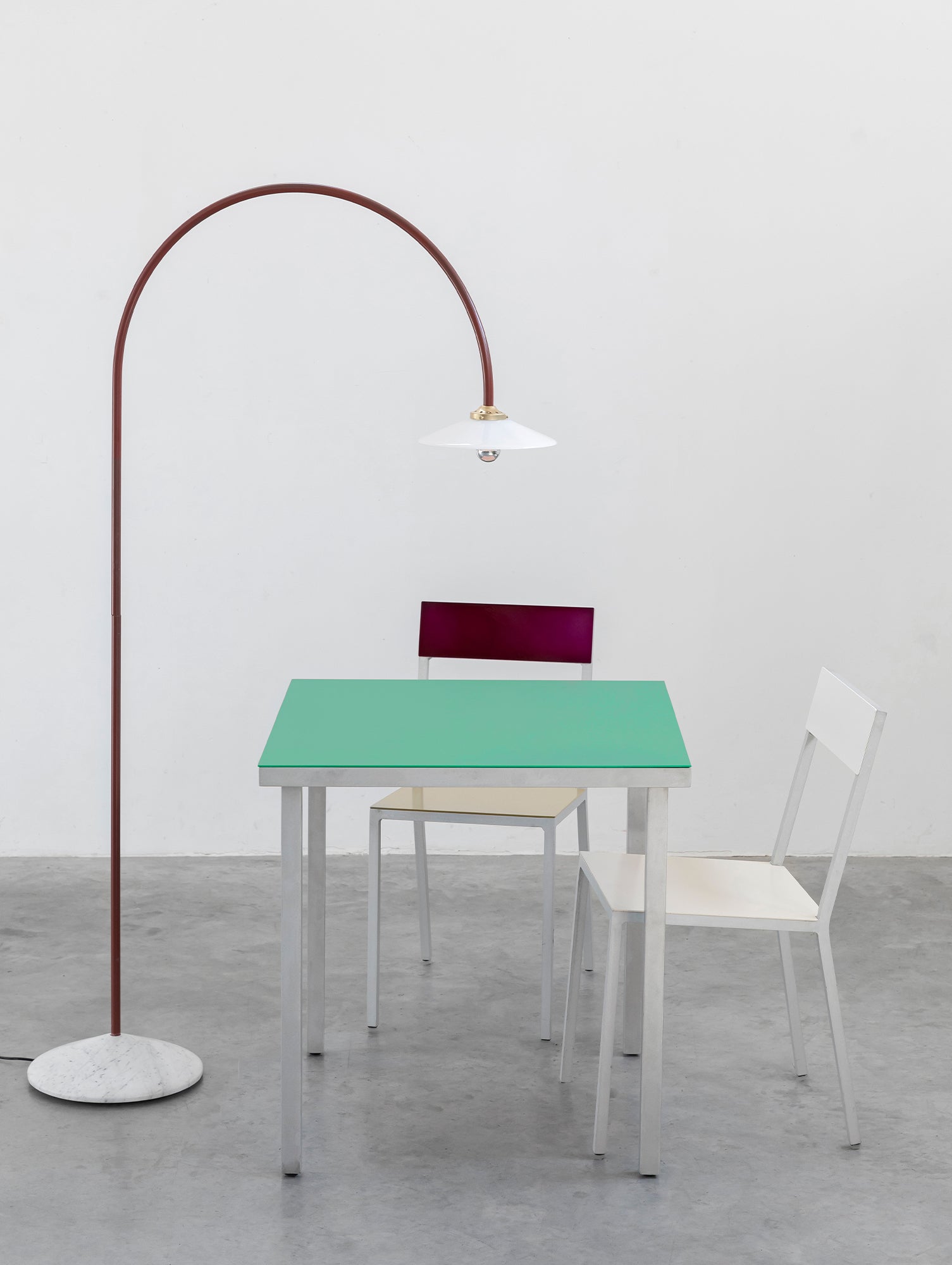 Standing Lamp Marble No.2 by Valerie Objects - Menie Red