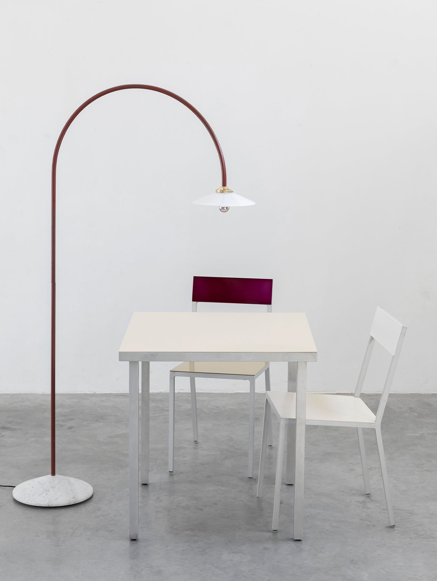 Standing Lamp Marble No.2 by Valerie Objects - Menie Red