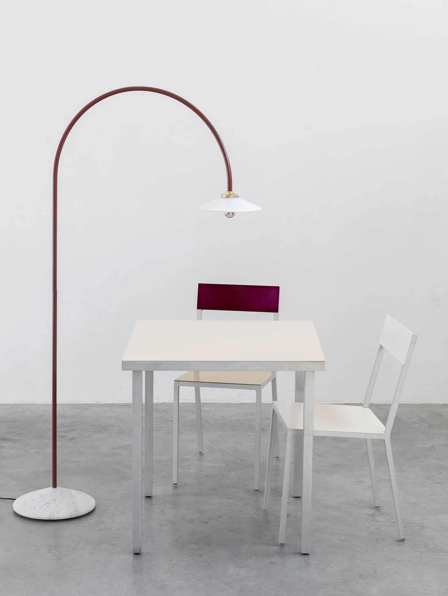 Standing Lamp Marble No.2 by Valerie Objects - Menie Red