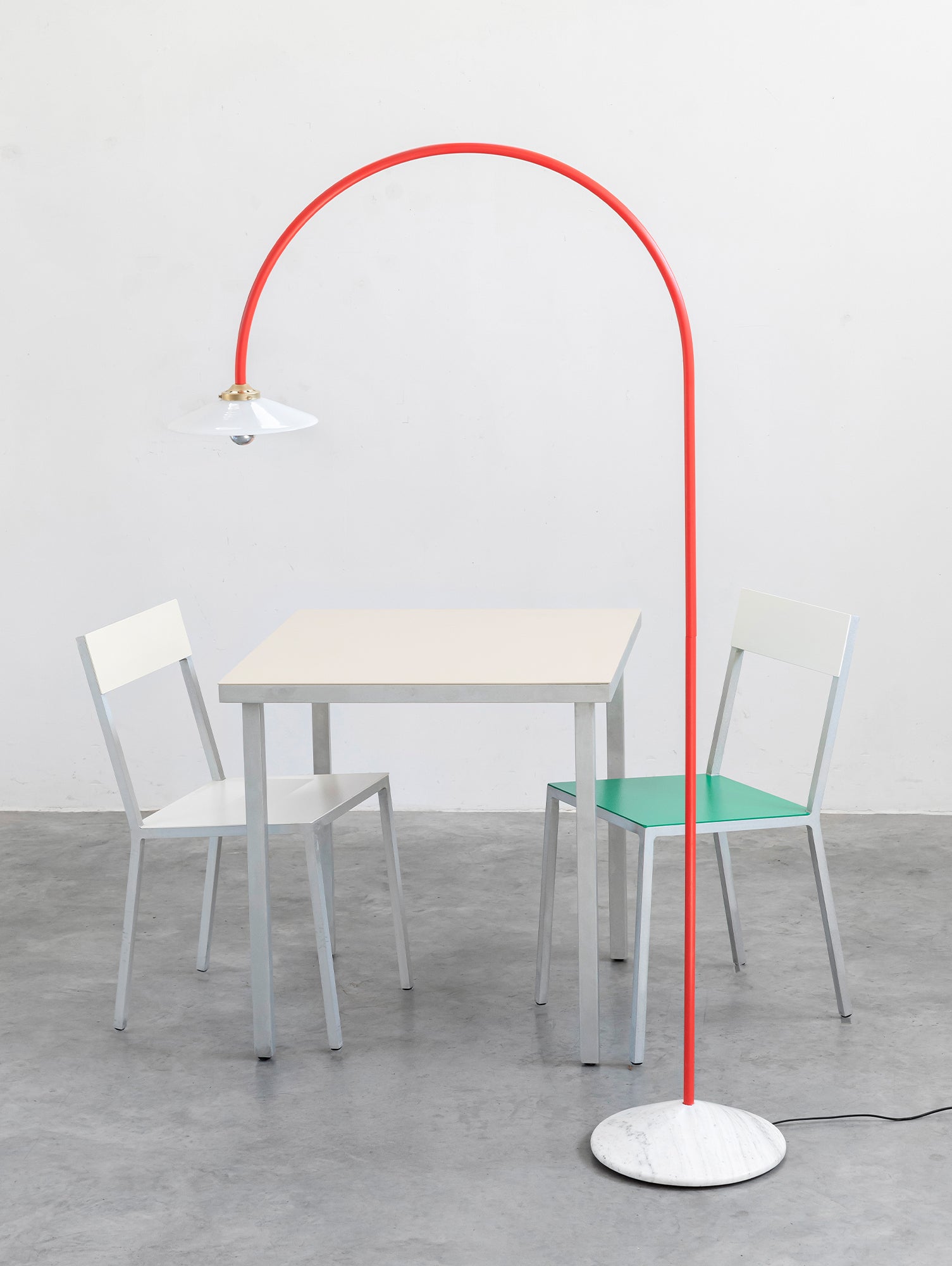Standing Lamp Marble No.2 by Valerie Objects - Red