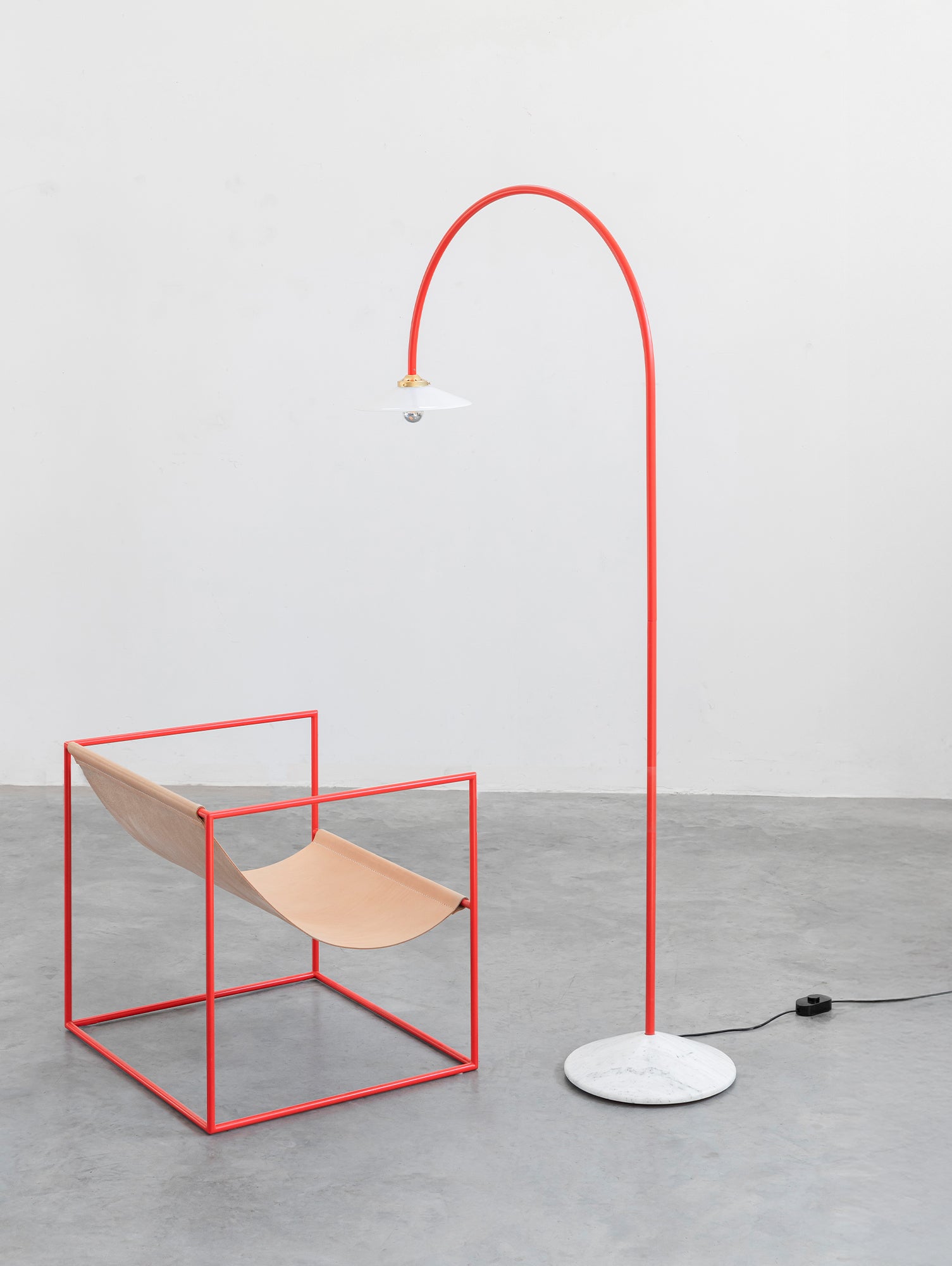 Standing Lamp Marble No.2 by Valerie Objects - Red