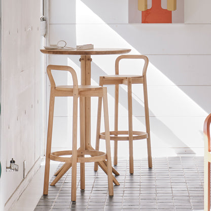 Scout Bistro Bar Table by Karimoku New Standard - Lacquered Oak