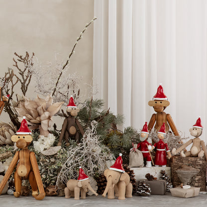 Santa's Cap for Wooden Monkey by Kay Bojesen