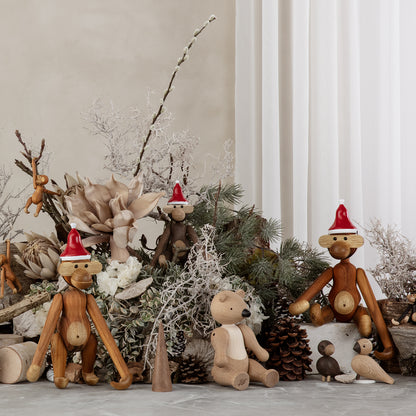 Santa's Cap for Wooden Monkey by Kay Bojesen