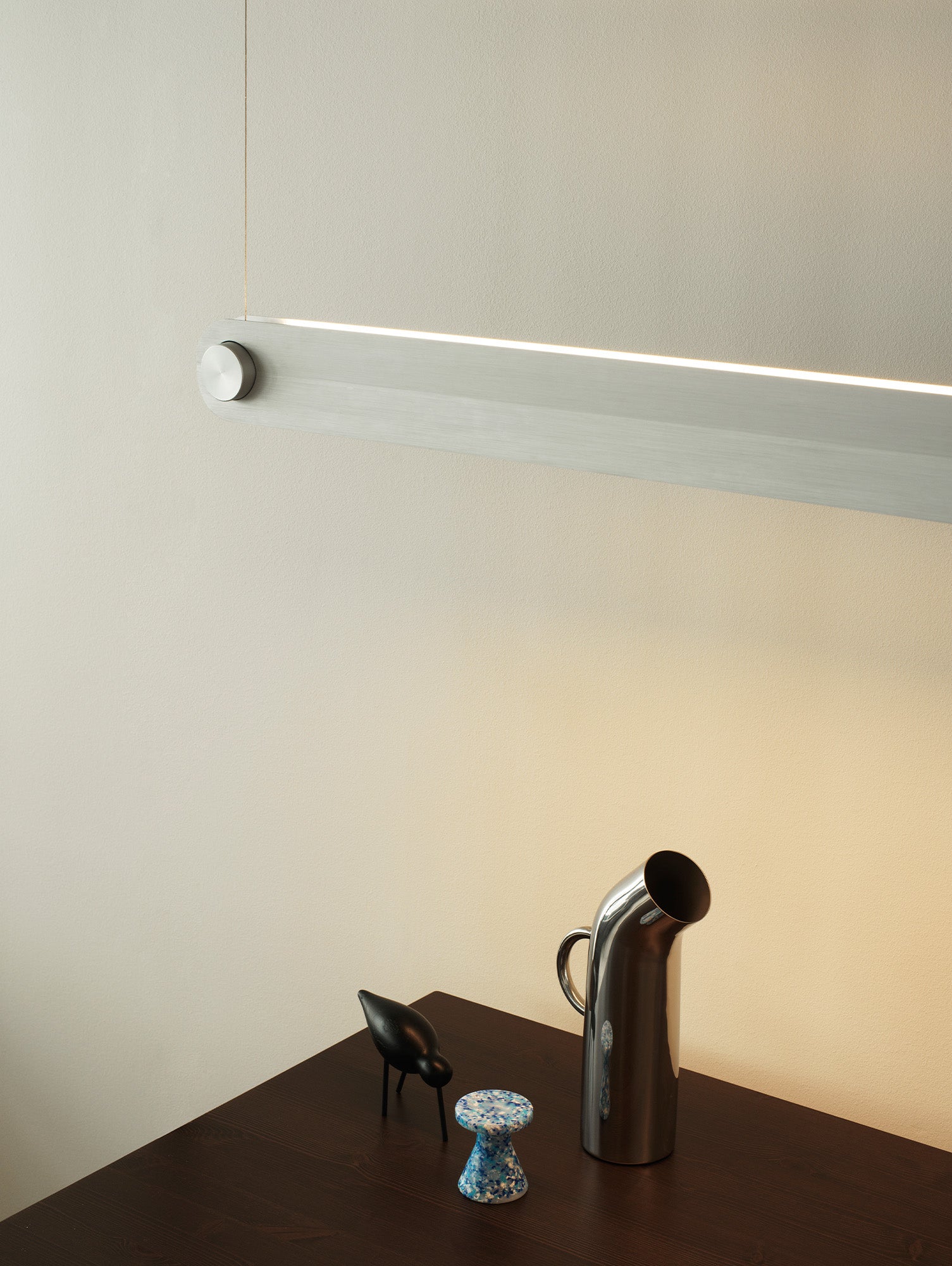 Dim Linear Lamp by Normann Copenhagen - Brushed Aluminium