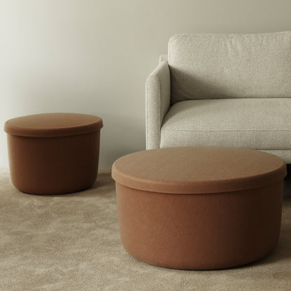 Hide Storage Pouf by Normann Copenhagen - Brown